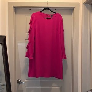 Maggy London pink long sleeve size 16 dress
